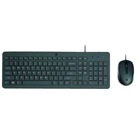 Клавиатура + Мышка проводные HP 150, Black фото