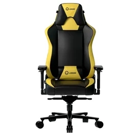 Игровое компьютерное кресло LORGAR Base 311, Black + Yellow (LRG-CHR311BY) фото