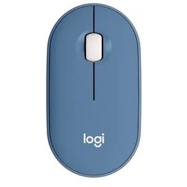 Мышка беспроводная USB/BT Logitech Pebble M350, Blueberry фото