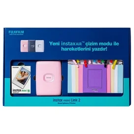 Принтер моментальной печати для смартфонов FUJIFILM Instax Mini Link 2 Pink в подарочной упаковке фото