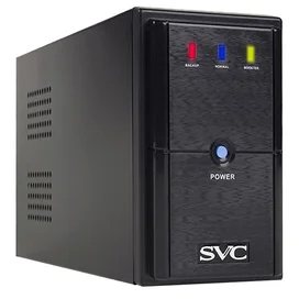 ИБП SVC, 650VA/390W, AVR:165-275В, 2Schuko, Black (V-650-L) фото