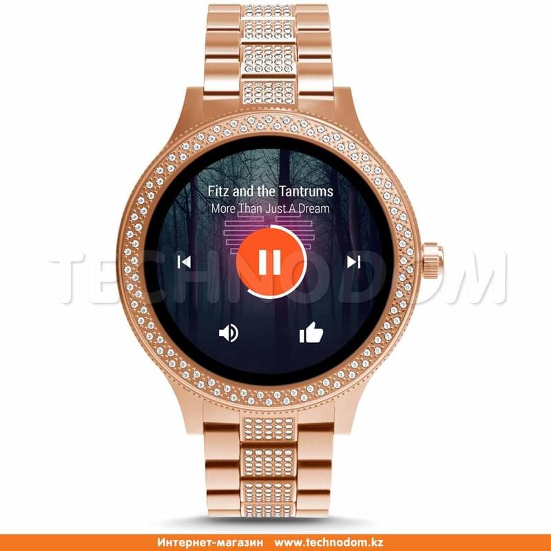 Смарт часы Fossil Gen 3 - Q Venture Rose Gold-Tone Stainless Steel with Stones - фото #3