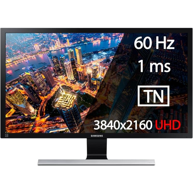 Монитор 28" Samsung LU28E590D 3840x2160 16:9 TN 60ГЦ (HDMI+DP) Black - фото #0