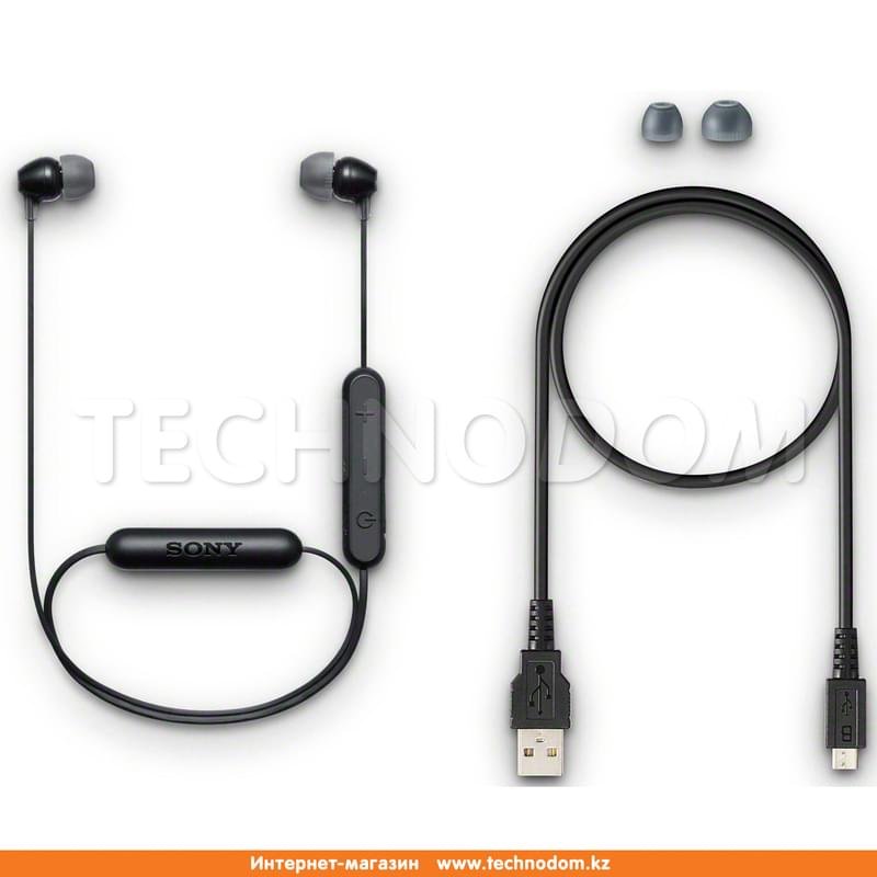 Наушники Вставные Sony Bluetooth WI-C300, Black - фото #3