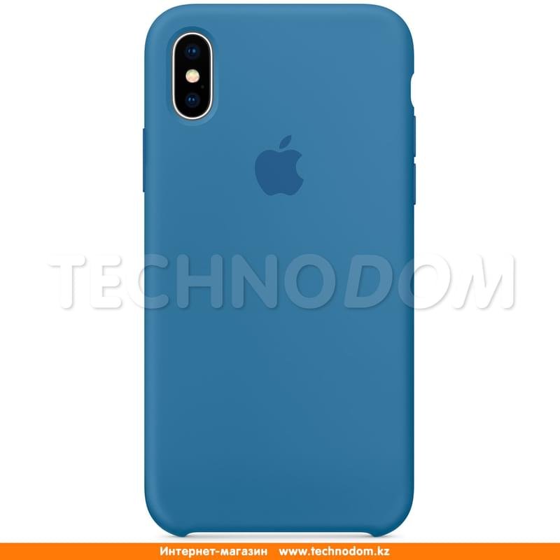 Чехол для iPhone X Apple, Силикон, Denim Blue (MRG22ZM/A) - фото #0