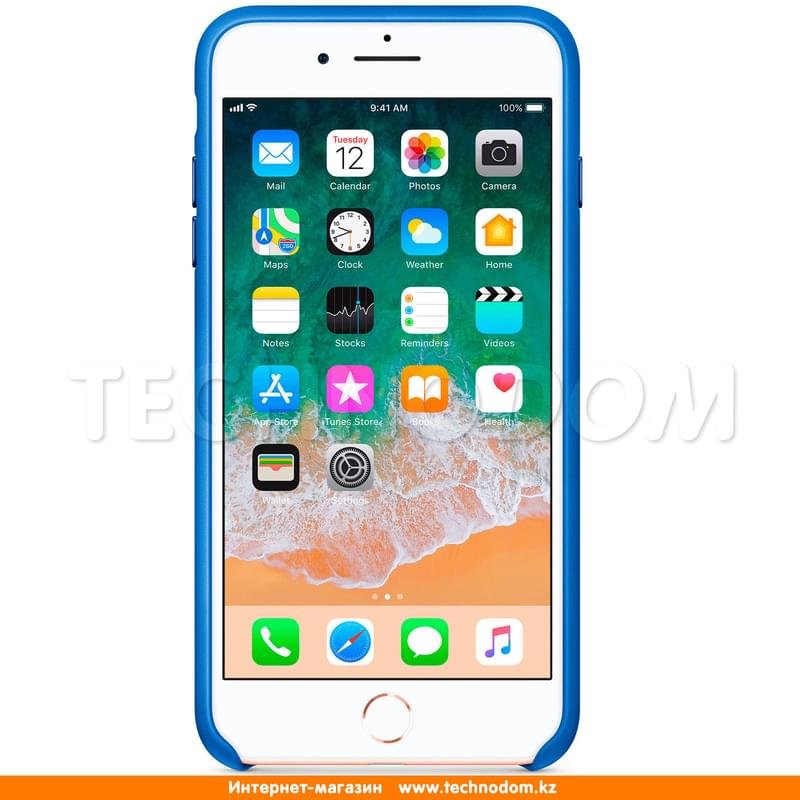 Чехол для iPhone 7 Plus/8 Plus Apple, Кожа, Electric Blue (MRG92ZM/A) - фото #1