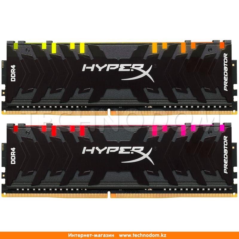 Оперативная память DDR4 DIMM 16GB (8GB*2)/2933MHz Kingston HyperX Predator RGB (HX429C15PB3AK2/16) - фото #0