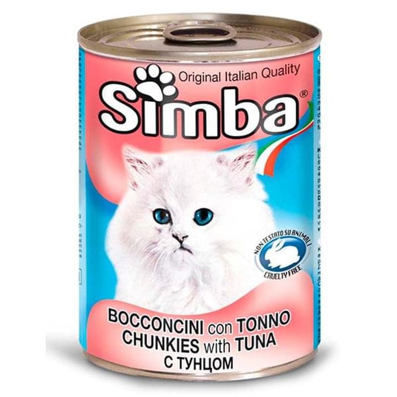 Консерва Simba Cat для кошек, кусочки с тунцом 415 г - фото #0
