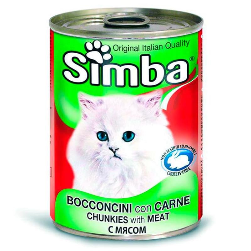 Консерва Simba Cat для кошек, кусочки с говядиной 415 г - фото #0