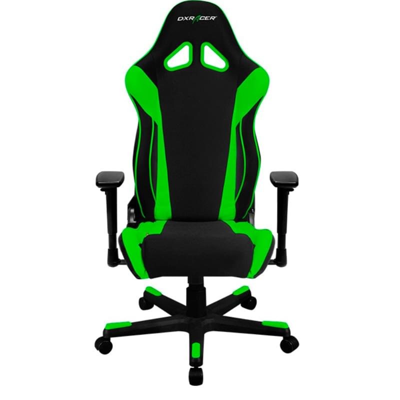Игровое компьютерное кресло DXRacer Racing, Black/Green (OH/RW106/NE) - фото #0