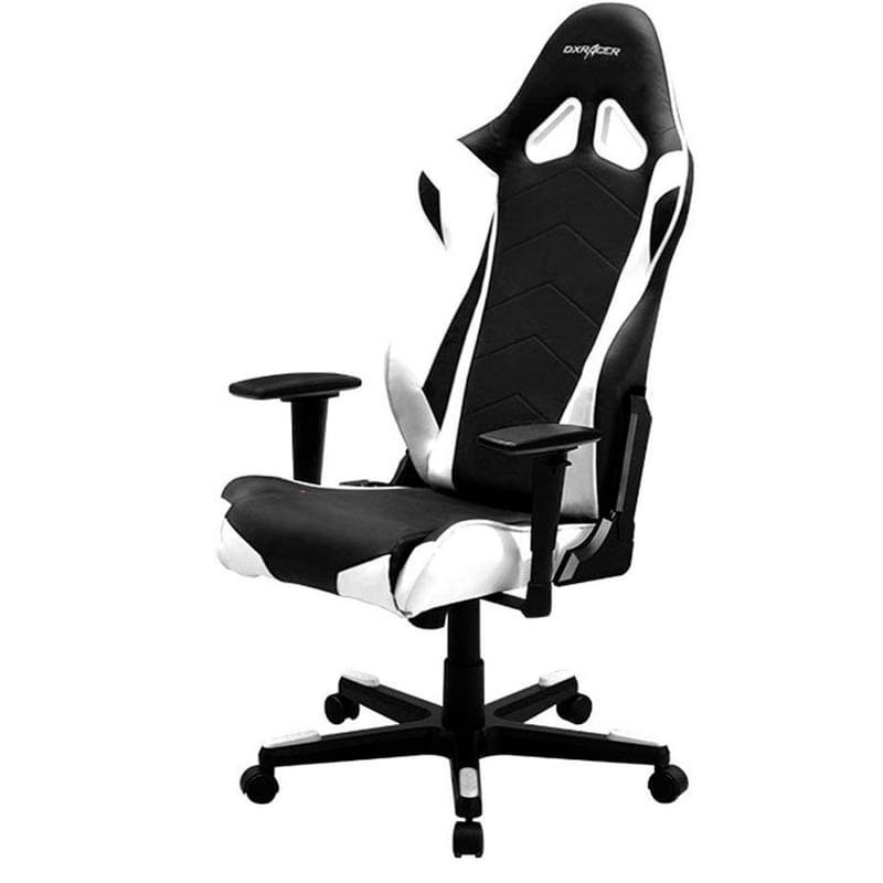 Игровое компьютерное кресло DXRacer Racing, Black/White (OH/RE0/NW) - фото #1