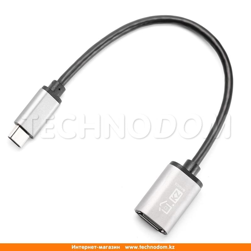 Кабель Type-C - USB 3.0 OTG, TD Basics, 0.2м, Grey (TB-A1003) - фото #0