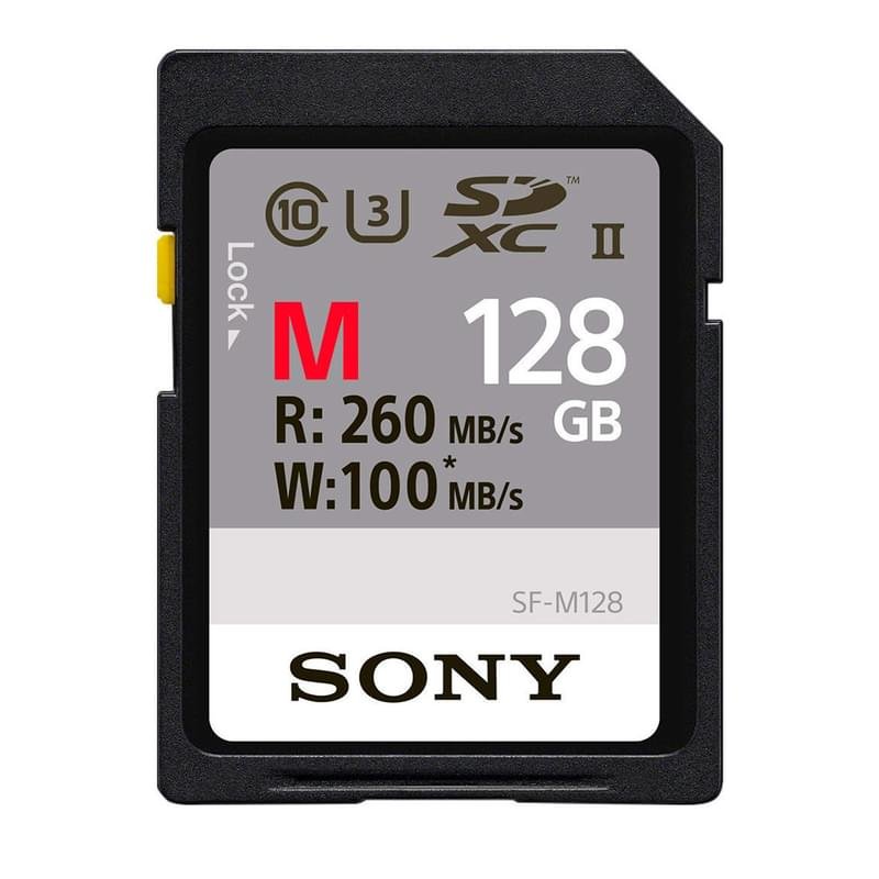 Карта памяти Secure Digital 128GB Sony UHS-II 100MB/s, Class 10 (SF128M) - фото #0