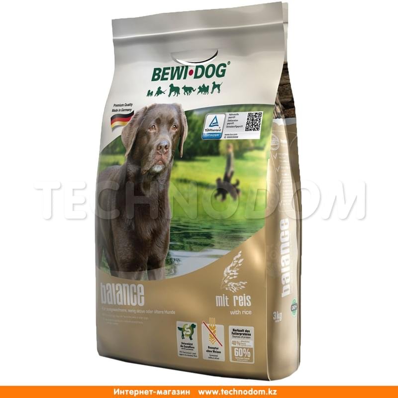 Сухой корм Bewi Dog Balance Croc для собак со сниженным уровнем активности и пожилых собак 3 кг - фото #0