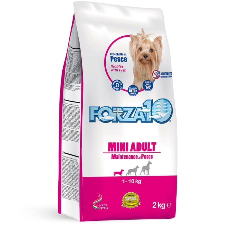 Сухой корм Forza10 Mini Adult Maintenance для собак мелких пород, с рыбой 2 кг - фото #0
