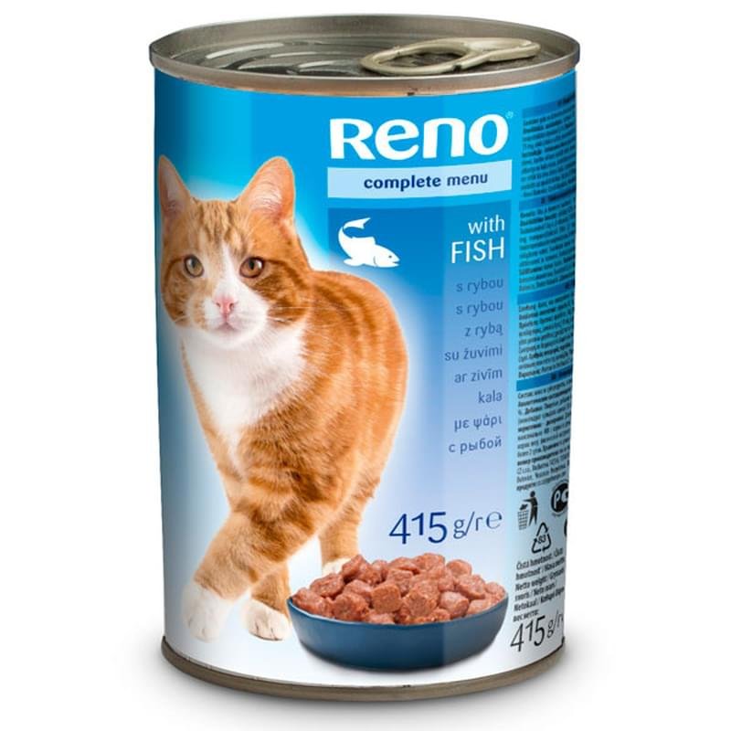 Консерва Reno Chunks Cat для кошек, рыба в желе 415 г - фото #0