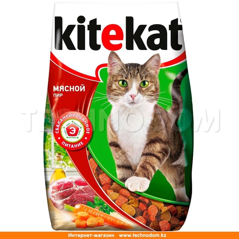 Сухой корм Kitekat для кошек, мясной пир 1,9 кг - фото #0