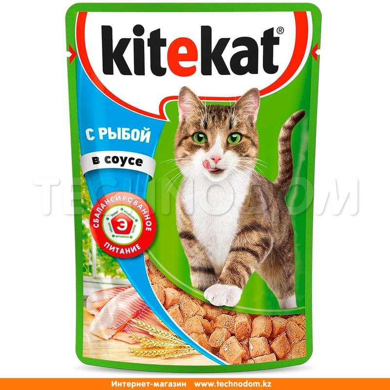 Влажный корм Kitekat для кошек, рыба в соусе 85 г - фото #0