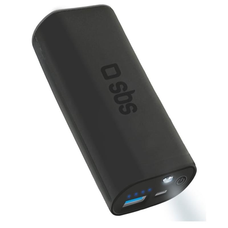 Внешний аккумулятор SBS, 5000Mah, Micro USB, Black (TEBB5000K) - фото #0