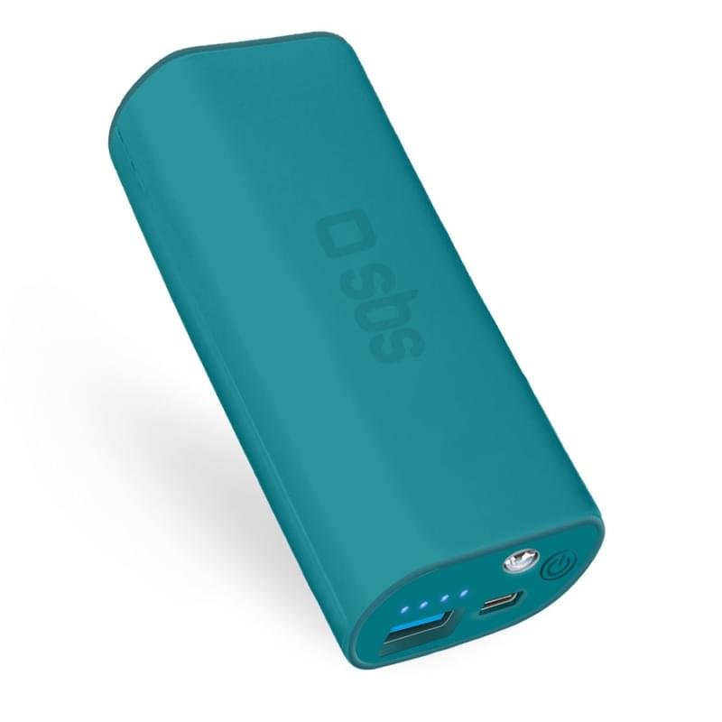 Внешний аккумулятор SBS, 5000Mah, Micro USB, Blue (TEBB5000B) - фото #0