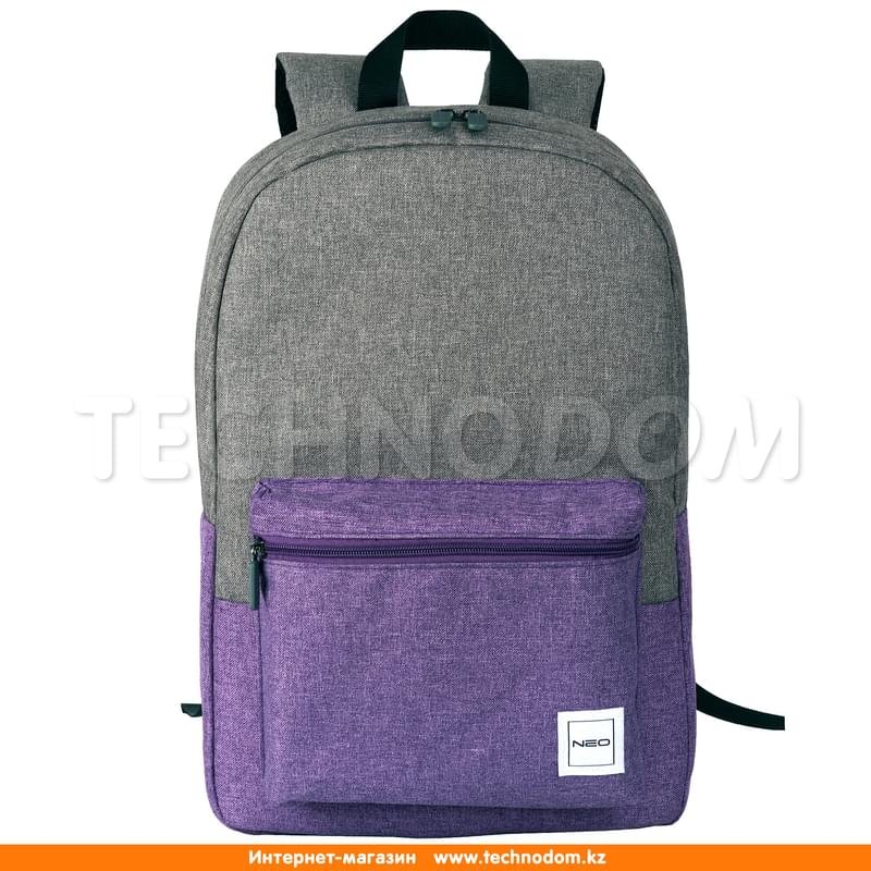 Рюкзак для ноутбука 15.6" NEO Back to School, Grey/Violet, полиэстер (NEB-009VG) - фото #0