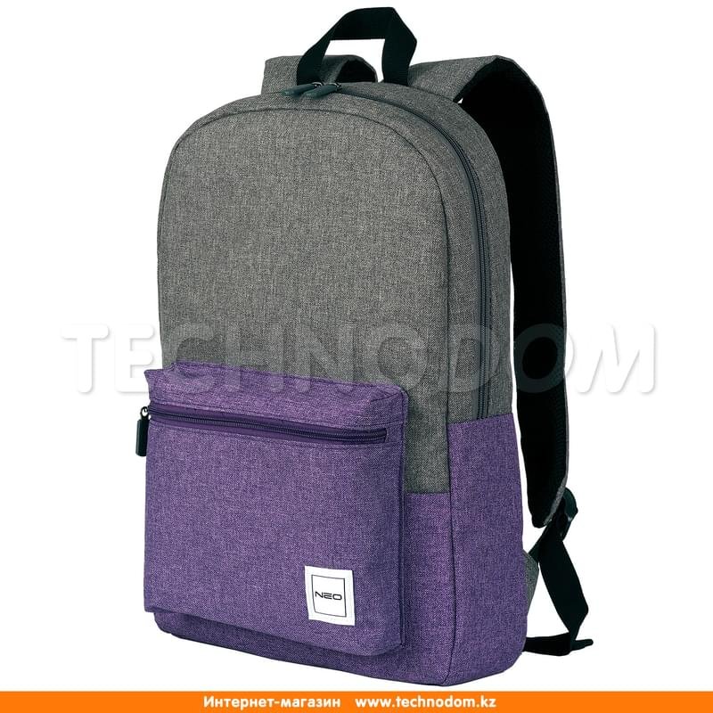 Рюкзак для ноутбука 15.6" NEO Back to School, Grey/Violet, полиэстер (NEB-009VG) - фото #1