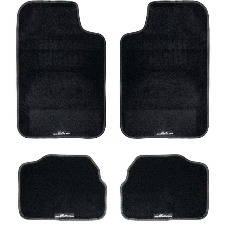 Ковры ковролиновые в салон автомобиля универсальные, комплект из 4х ковров, цвет - черный (ACM-CM-05 - фото #1