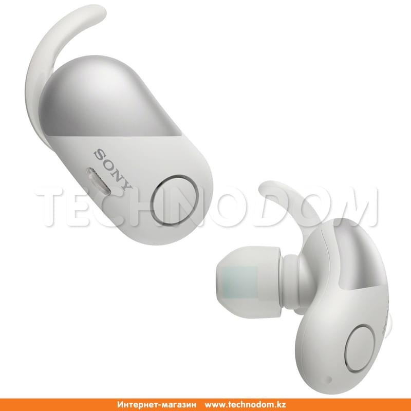 Наушники Вставные Sony Bluetooth WF-SP700NW, White - фото #1