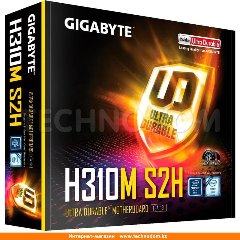Материнская плата Gigabyte H310M S2H LGA1151 2DDR4 PCI-E 1x16 2x1 (HDMI+DP+VGA) mATX - фото #3