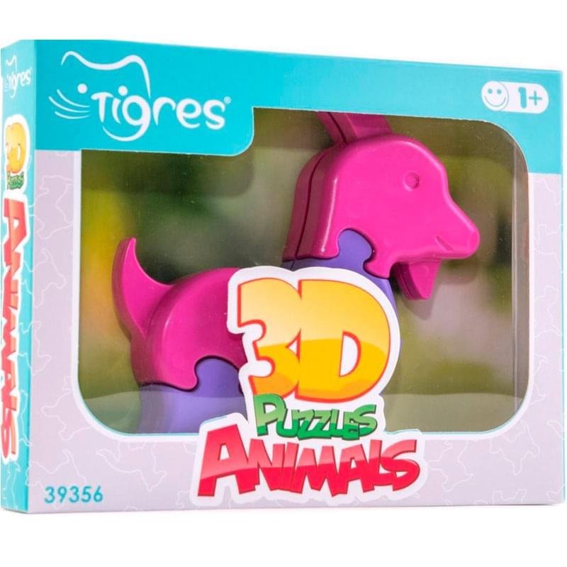 Tigres Игрушка развивающая: 3D пазлы-Зверюшки (1шт) - фото #2