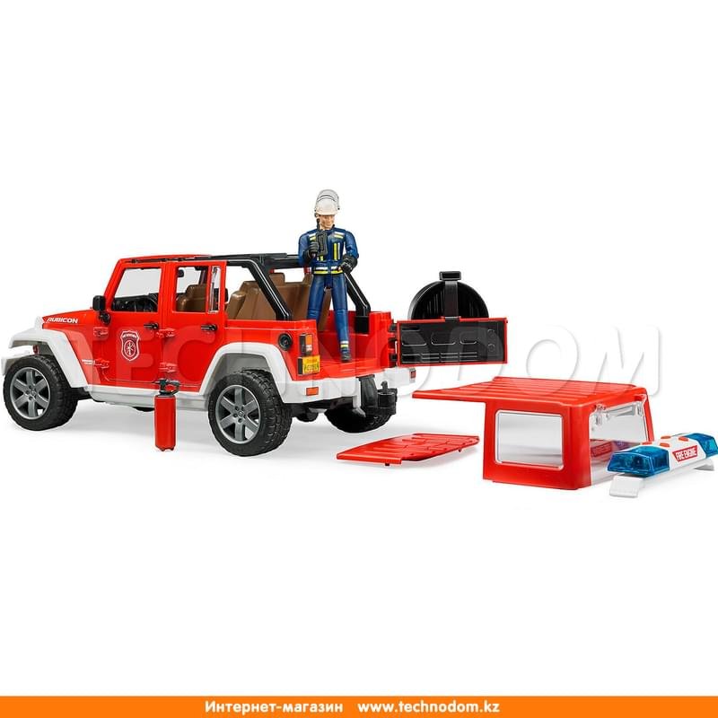 Внедорожник «Jeep Wrangler Unlimited Rubicon» пожарная с фигуркой - фото #1