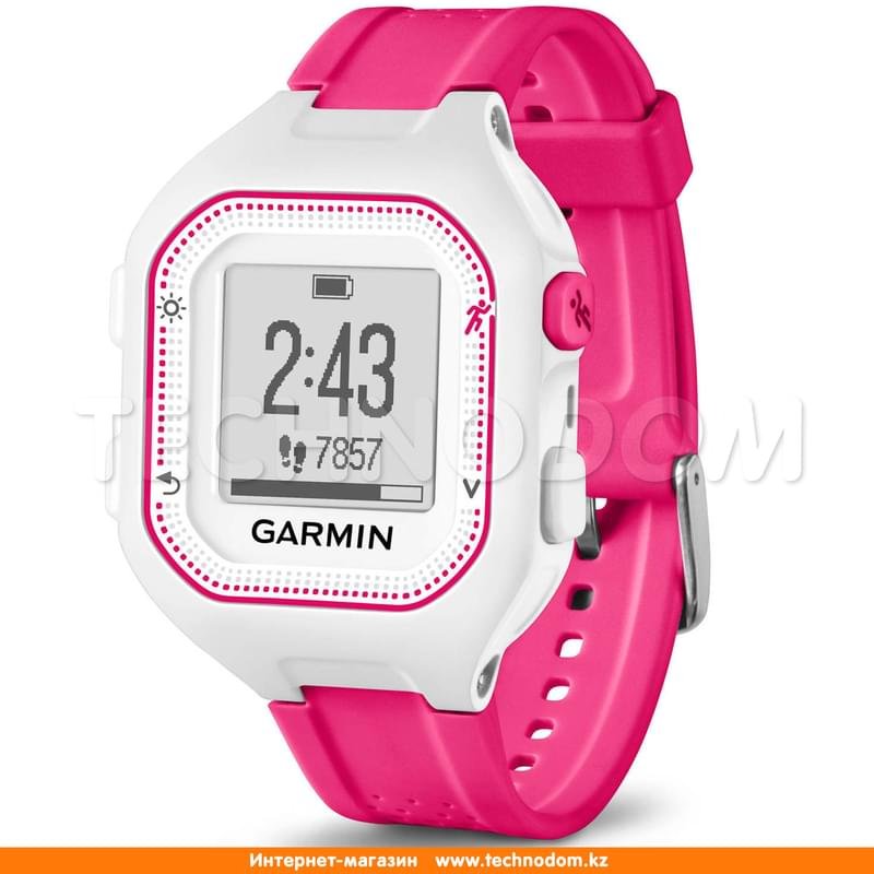 Смарт часы Garmin Forerunner 25 White/Pink/Small - фото #1
