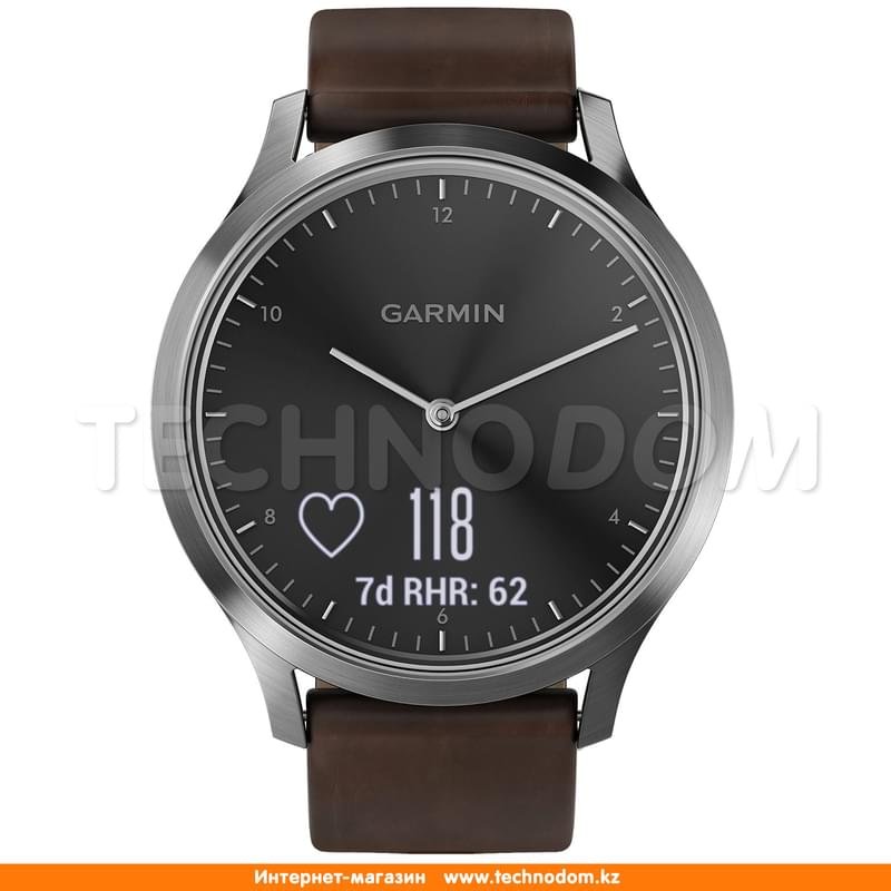 Смарт часы Garmin vivomove HR Premium Black/Silver/Large - фото #1