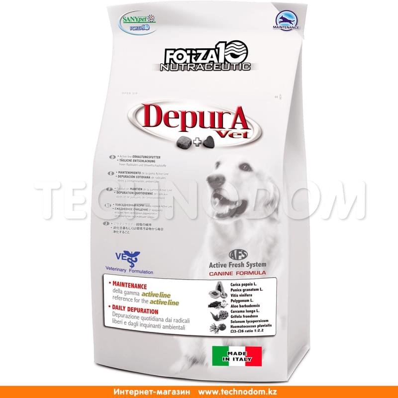Сухой корм Forza10 Depura Active для собак, защита от загрязнений окружающей среды 10 кг - фото #0
