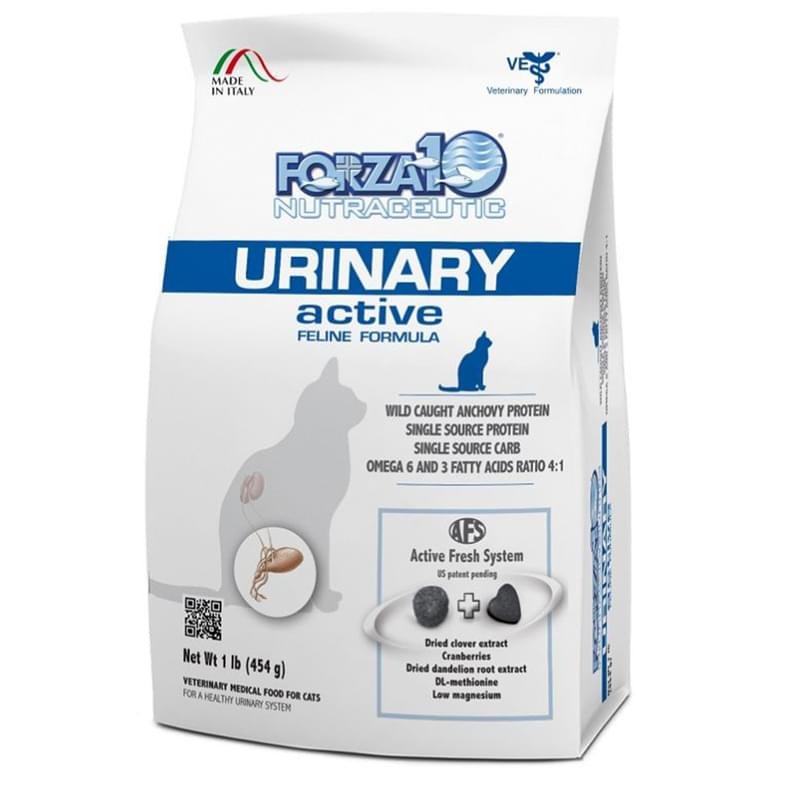 Сухой корм Forza10 Urinary Active для кошек, при заболеваниях мочевыводящих путей 454 г - фото #0