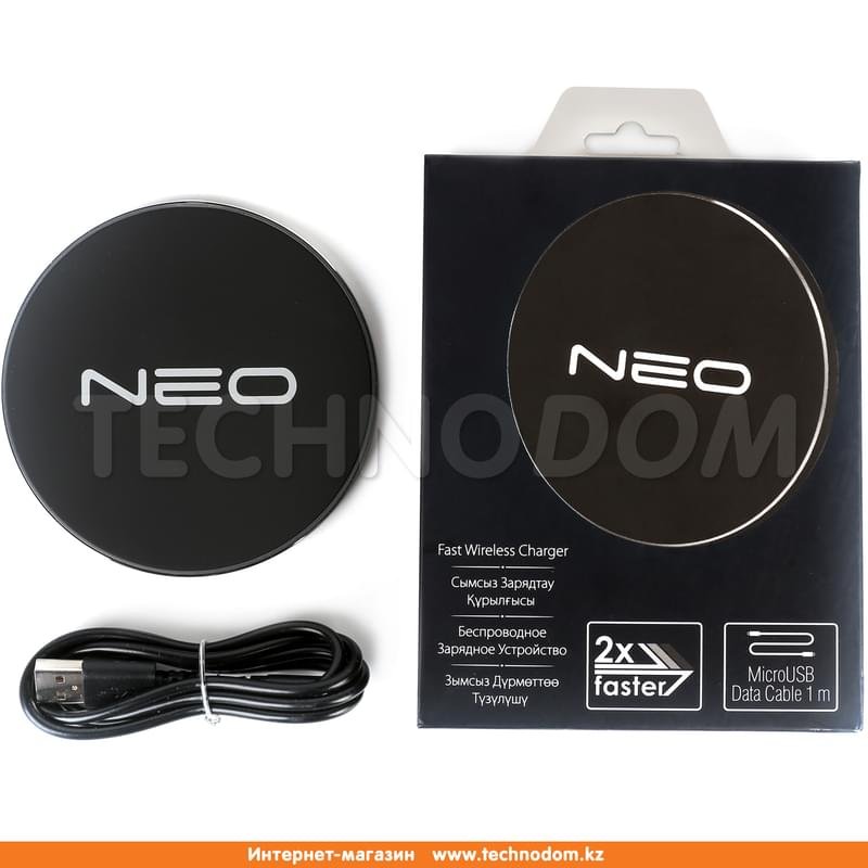 Беспроводное зарядное устройство Fast Charge, Neo, Черный (NW-001FC) - фото #2