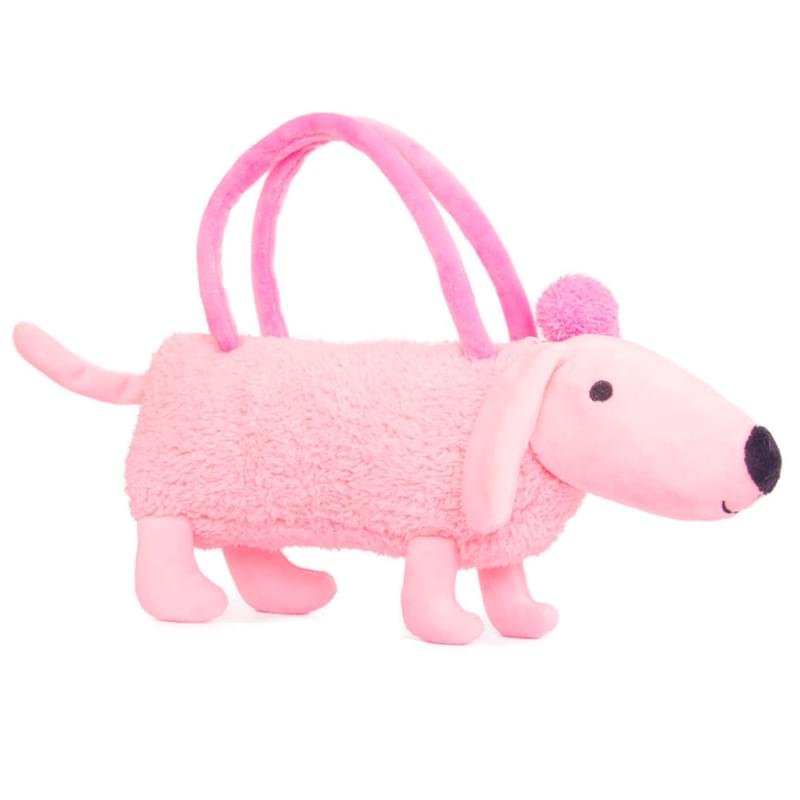 Собачка-сумочка розовая 35 см - фото #0