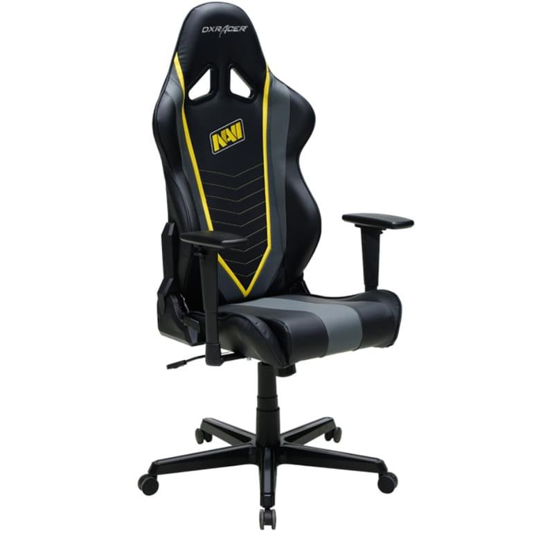 Игровое компьютерное кресло DXRacer Racing, Navi Black/Grey (OH/RZ60/NGY) - фото #2