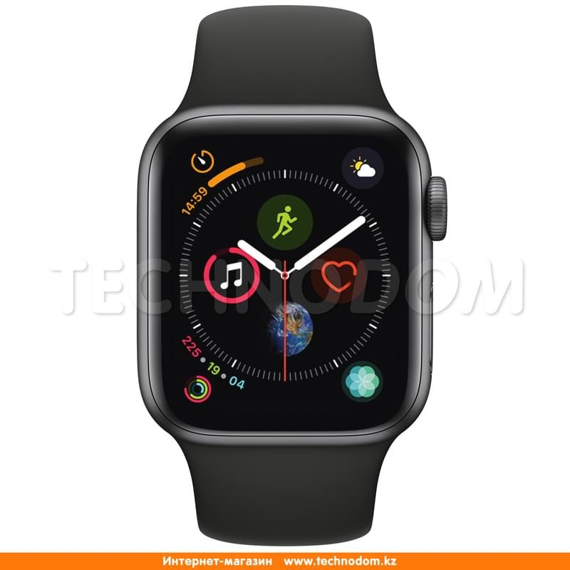 Смарт часы Apple Watch Series 4 GPS 44mm Space Grey Aluminium Case with Black Sport Band - фото #1