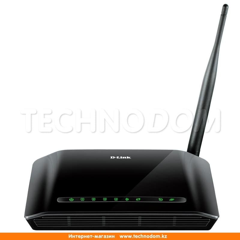 Беспроводной ADSL Модем, D-Link DSL-2640U, 4 порта + Wi-Fi, 150 Mbps (DSL-2640U/U2) - фото #0