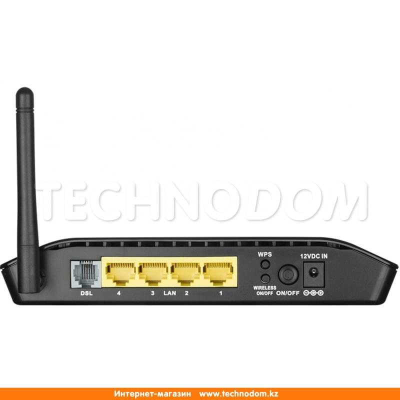 Беспроводной ADSL Модем, D-Link DSL-2640U, 4 порта + Wi-Fi, 150 Mbps (DSL-2640U/U2) - фото #2