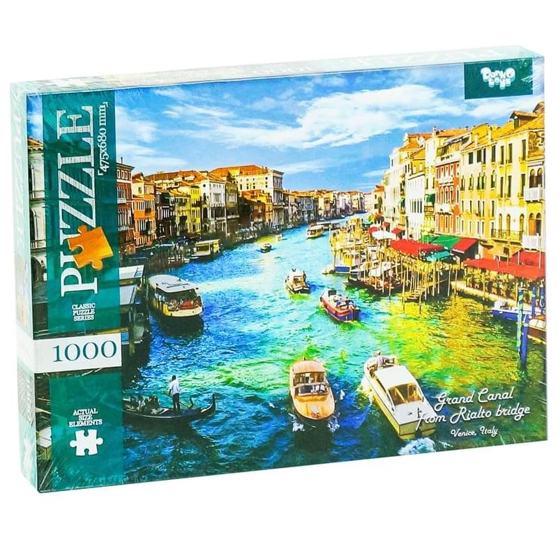 Пазлы 1000 элементов "Гранд-канал от моста Риальто" (Венеция, Италия) - фото #0