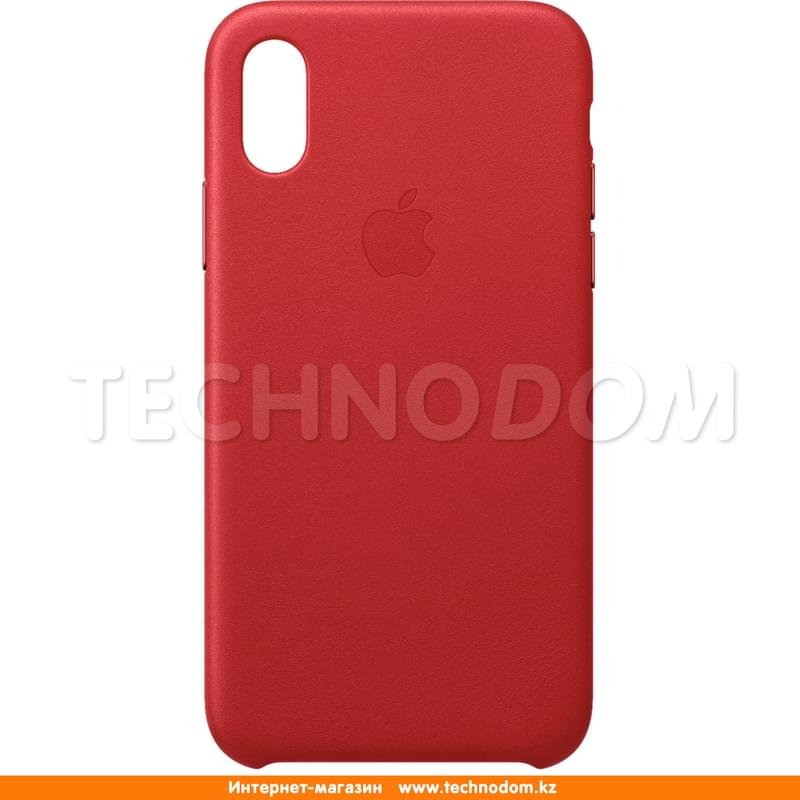 Чехол для iPhone XS Max Apple, Кожа, Red (MRWQ2ZM/A) - фото #0
