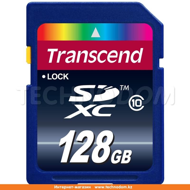 Карта памяти Secure Digital 128GB Transcend 30MB/s, Class 10 (TS128GSDXC10) - фото #0