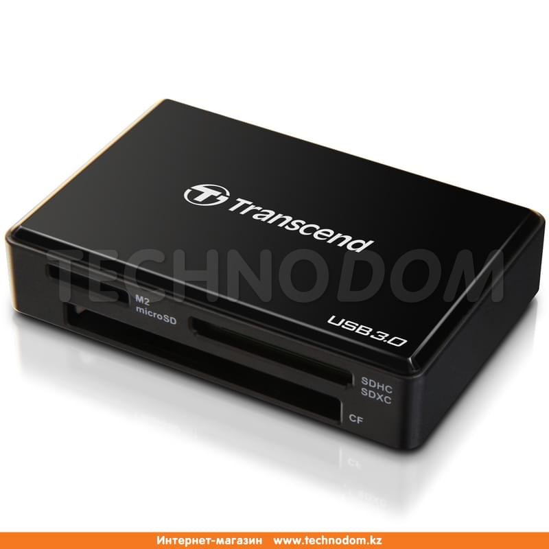 Картридер Transcend All-In-One/Speed USB 3.0 Black (TS-RDF8K) - фото #0
