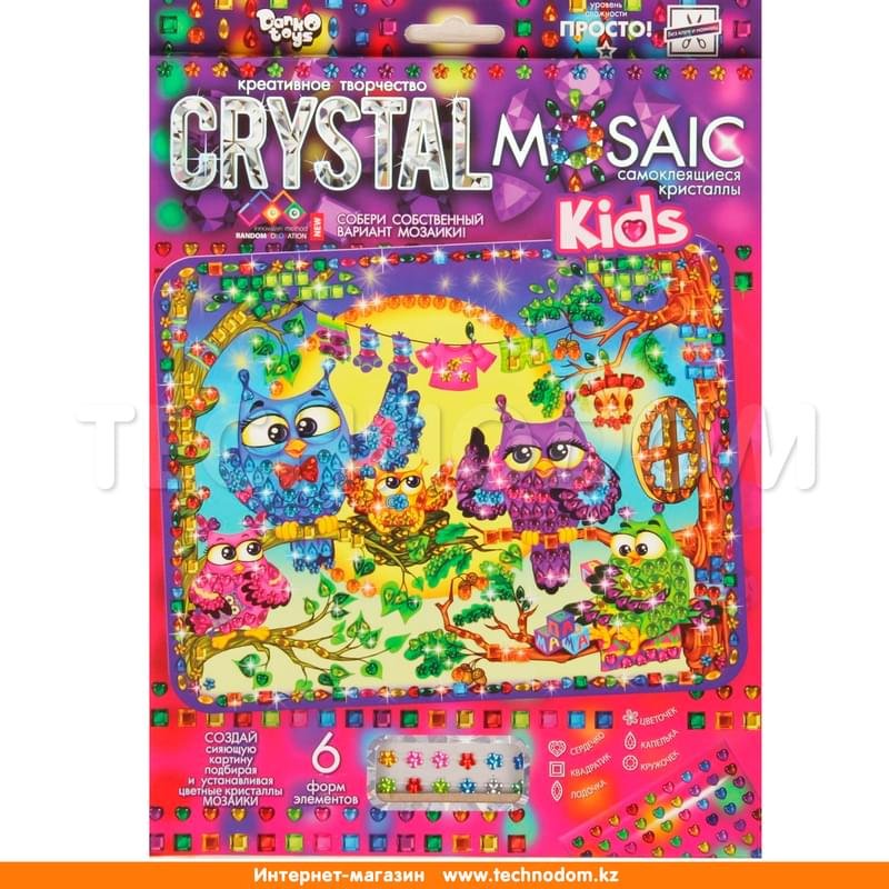 Мозаика из кристаллов «Совиная семья» CRYSTAL MOSAIC KIDS - фото #0