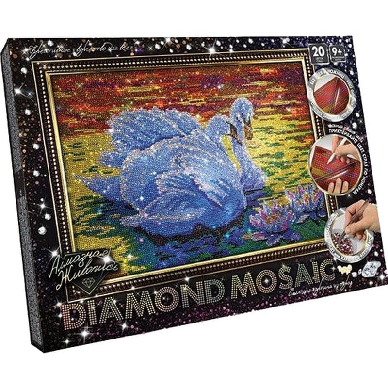 Мозаика из кристаллов «Лебеди» Diamond Mosaic - фото #0