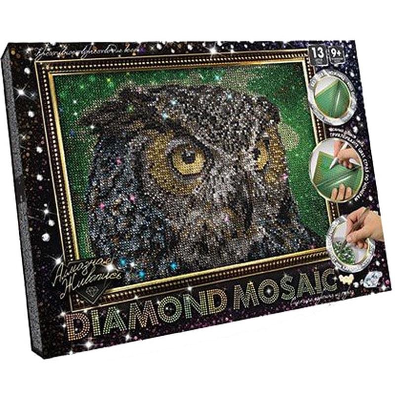Мозаика из кристаллов «Сова» малый Diamond Mosaic - фото #0