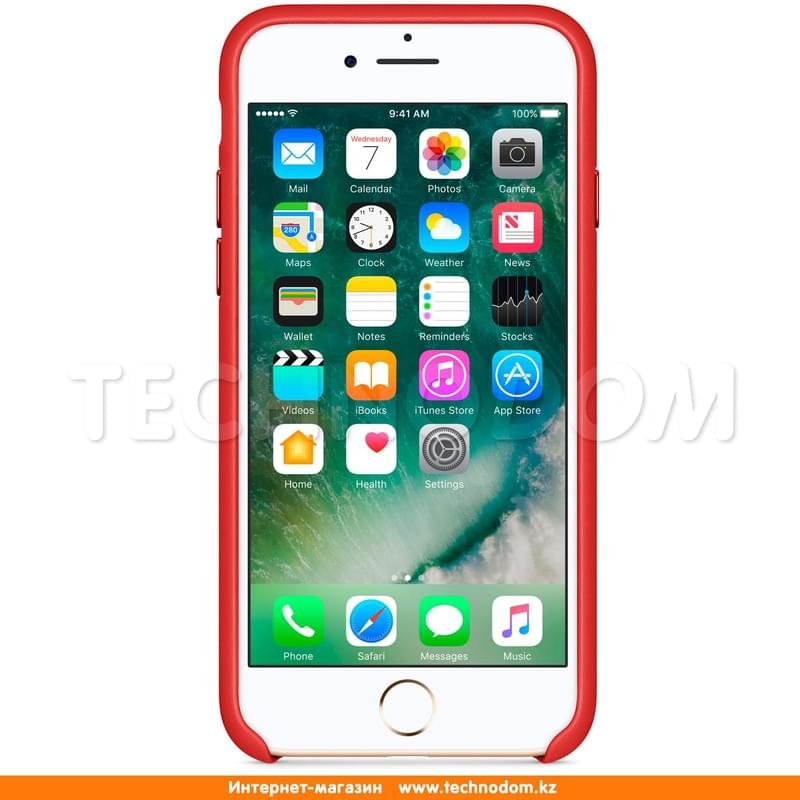 Чехол для iPhone 7/8 Apple, Кожа, Red (MMY62ZM/A) - фото #2
