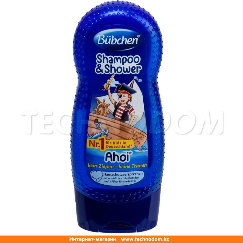 Детский шампунь для мытья волос и тела «Йо-хо-хо» Buebchen , 230 мл - фото #0